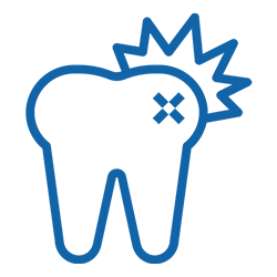 Zahnschmerzen und Zahnfleisch Behandlung Remscheid - bei Dr. med. dent. Lupita Reimann - Bild schmerzender Zahn